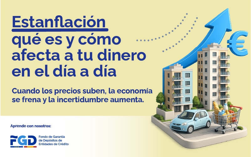 Portada de infografía sobre la estanflación
